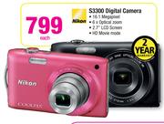 Nikon S3300 Digital Camera-Each
