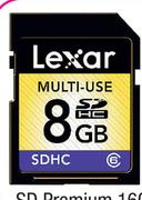 Lexar 8GB SDHC Class 6