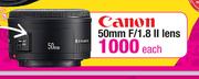 Canon 50mm F/1.8 II Lens-Each