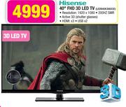 Hisense 40" FHD 3D LED TV LEDN40K366X3D