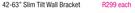 Logik 42-63" Slim Tilt Wall Bracket 