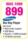 Samsung Blu-Ray Player BD-F5100