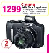 Canon Black Bridge Camera SX160
