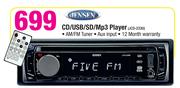 Jensen CD/USB/SD/Mp3 Player JCD-233U
