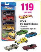 Hot Wheels 5 Pack Die Cast Vehicles-Per Pack