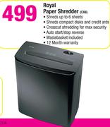 Royal Paper Shredder CX6
