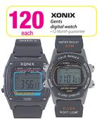 Xonix Gents Digital Watch Each