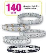 Assorted Stainless Steel Bracelets Each