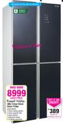 Russell Hobbs 388L 4 Door Black Glass Fridge GLASS FRIDGE