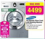 Samsung 7Kg Metallic Slver Front Load Washing Machine WF1702WEU