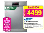 Samsung 12 Place Stainless Steel Dishwasher  DW-FN310T/XFA