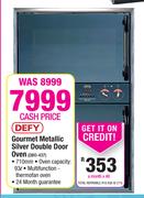 Defy Gourmet Metallic Silver Double Door Oven DBO-437