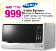 Samsung 30L White Electronic Microwave Oven ME9114W/XFA