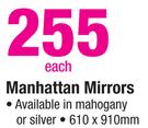 Manhattan Mirrors 610x910mm