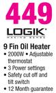 Logik 9 Fin Oil Heater