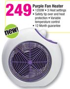 Purple Fan Heater