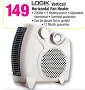 Logik Vertical/Horizontal Fan Heater