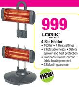 Logik 4 Bar Heater
