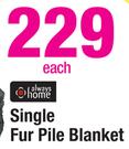 Always Home Single Fur Pile Blanket-Each