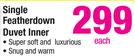 Single Featherdown Duvet Inner