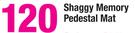 Shaggy Memory Pedestal Mat-Each