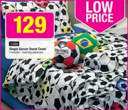 Always Home Single Soccer Duvet Cover