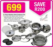 Tissolli 21 Piece Stainless Steel Cookware Set