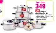 Hart 10 Piece Aluminium Pot Set