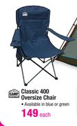 Camp Master Classic 400 Oversize Chair-Each