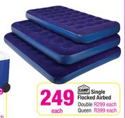Camp Master Double Flocked Airbed-Each