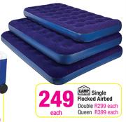 Camp Master Queen Flocked Airbed-Each