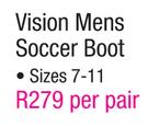 Vision Mens Soccer Boot-Per Pair