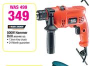 Black & Decker 500W Hammer Drill