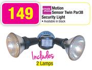 Simple Choice Motion Sensor Twin Par38 Security Light With 2 Lamps