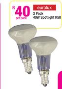 Eurolux 2 pack 40W Spotlight R50-Per pack