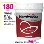 Homestead 5L Fast Hide White-Each