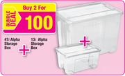 47L Alpha Storage Box Plus 13L Alpha Storage Box