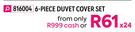 City Scene Luxury 6 Piece Duvet Cover Sets (Single)