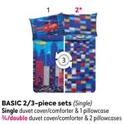 City Scene Basic 2 Piece Duvet Cover Sets (Single)