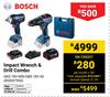 Bosch Impact Wrench & Drill Combo