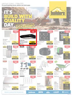 Builders Inland : It's Build With Quality Day (15 April - 12 May 2025), page 1
