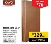 Kayo Hardboard Door-Each