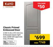 Kayo Classic Primed Embossed Door
