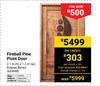 Fireball Pine Pivot Door