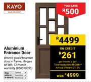 kayo Aluminium Entrance Door