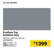 PG Bison Postform Top Dunblane Grey-360mm x 600mm x 32mm