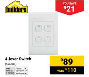 Builders 4 Lever Switch
