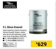 Fired Earth 6L Gloss Enamel White