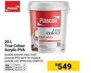 Plascon 20L True Colour Acrylic PVA