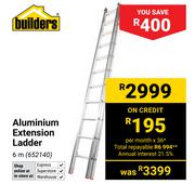 Builders Aluminium Extension Ladder 6m